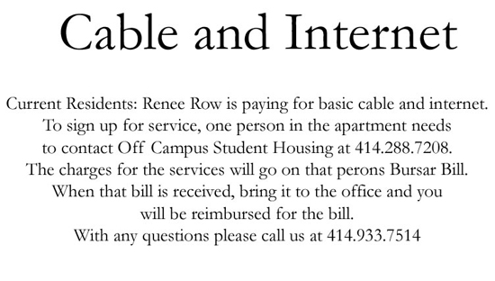 Cable and Internet