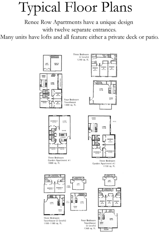 Typical Floor Plans